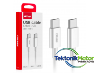 Cablu incarcator usb c - tip c 100 cm 60w 03896 amio