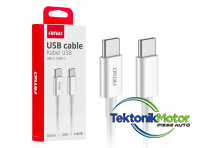 Cablu incarcator usb c - tip c 200 cm 60w 03897 amio