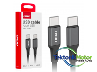 Cablu incarcator usb c - tip c 100 cm 60w 03902 amio